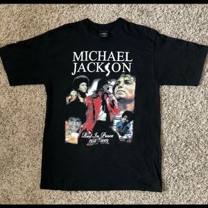 Michael Jackson Memorial Shirt 100% Cotton Black